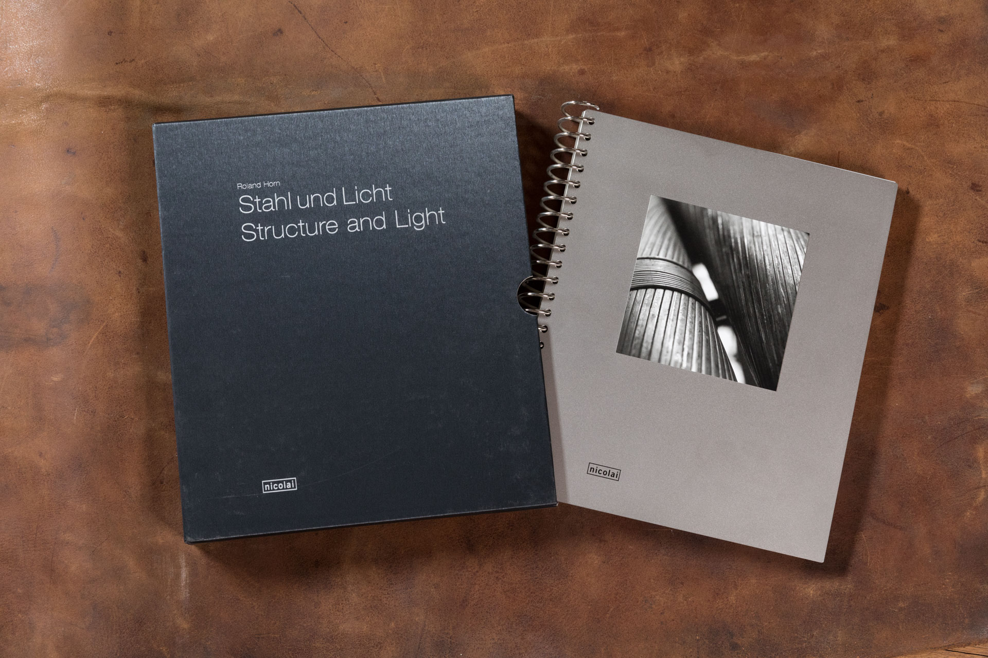 Buchprojekt Stahl und Licht. Limitierte Vorzugsausgabe in Edelstahlplatten